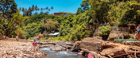 08-10-2018 - Tegenungan Waterfall, Ubud in Bali, Indonesiaのeditorial素材