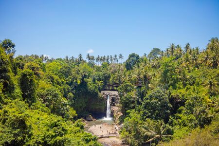08-10-2018 - Tegenungan Waterfall, Ubud in Bali, Indonesiaのeditorial素材
