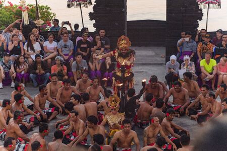 11-10-2018, Kecak Dance , Uluwatu Temple, Bali islandのeditorial素材