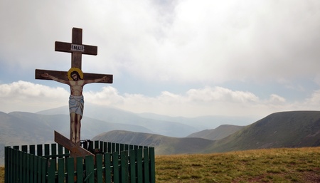 Mountain crossの写真素材