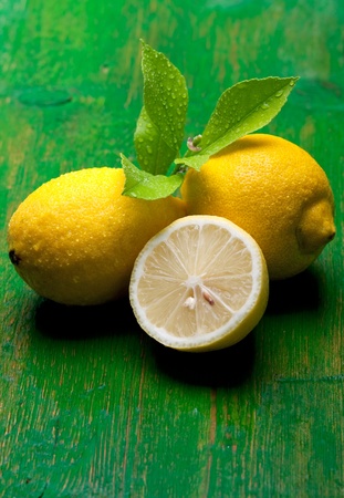 Fresh lemonsの写真素材