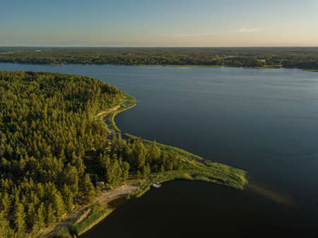 Sea and islands, Finnish sea landscape, Porvoo Photo A shot from a drone.の写真素材