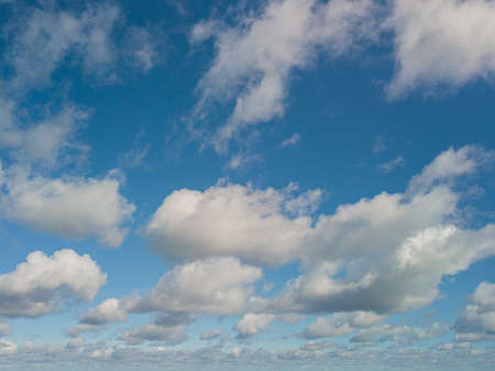 View of the blue sky with clouds. High quality photo