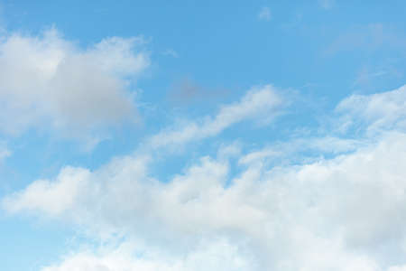 View of the blue sky with clouds. High quality photo