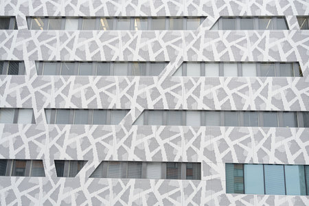 Abstract architecture, a fragment of modern urban geometry. Business buildings, office centerの写真素材