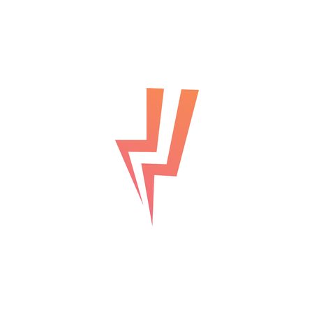Lightning bolt power iconのイラスト素材
