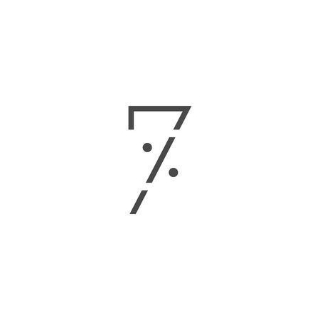 seven percent logo vector icon mark symbol