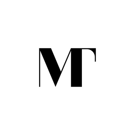 TM MT logo vector initial monogram icon vectorのイラスト素材