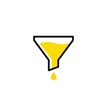 funneling logo icon vector illustrationのイラスト素材