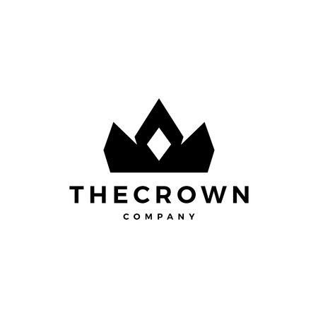 crown king logo vector icon illustrationのイラスト素材