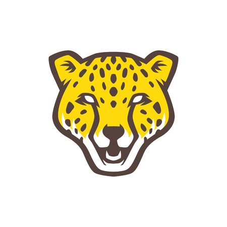 panther head logo vector icon illustrationのイラスト素材