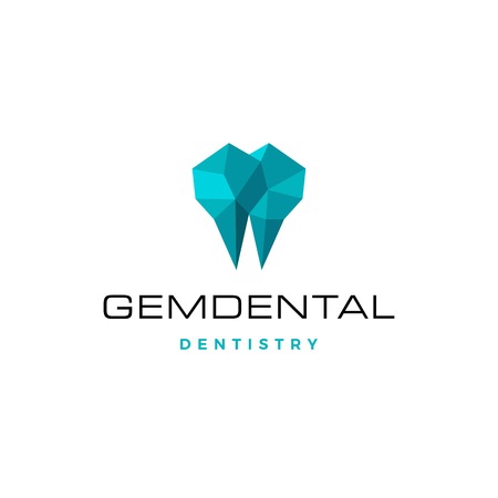 gems dental logo for dentist and dentistryのイラスト素材