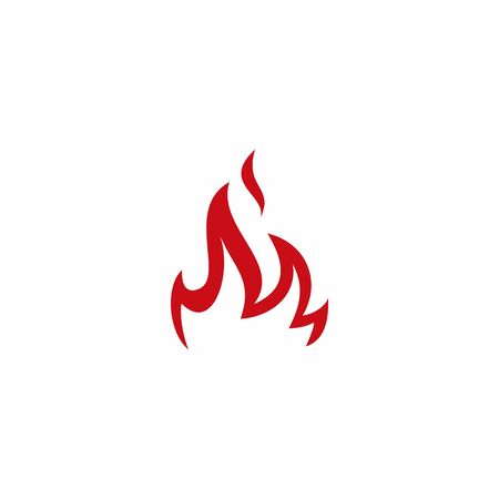 fire flame logo vector icon illustrationのイラスト素材