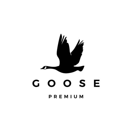 flying goose logo vector icon illustrationのイラスト素材