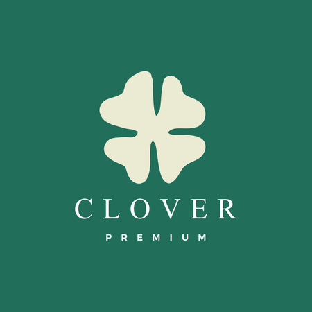 clover leaf logo vector icon illustrationのイラスト素材