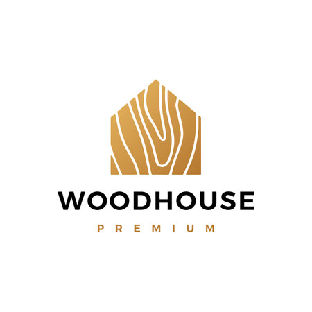 wood house logo vector icon illustrationのイラスト素材