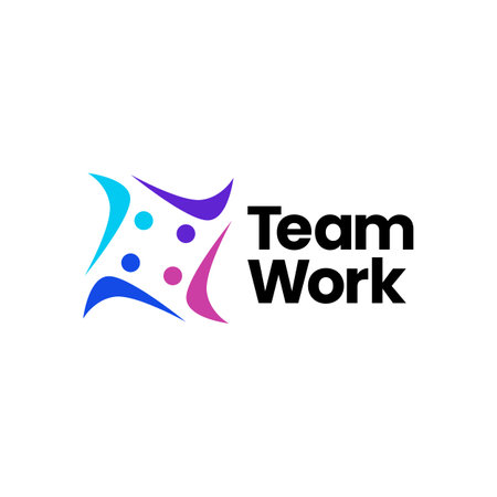 team work people family diversity logo vector icon illustrationのイラスト素材