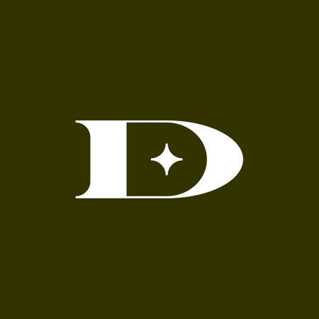 d star letter mark initial logo vector icon illustrationのイラスト素材