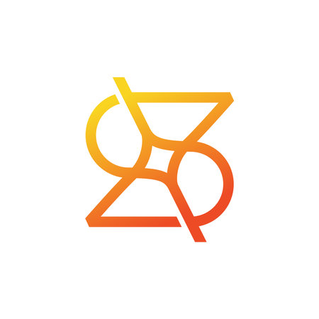 S Letter Star Light Flare Gradient Logo Vector Icon Illustration