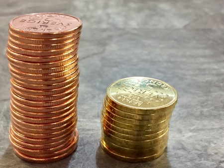 Stack of coins
