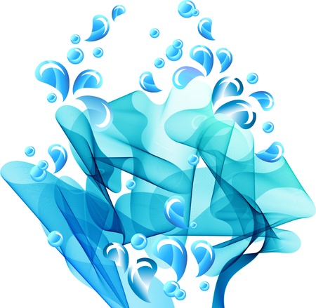 Water splash, abstract backgroundのイラスト素材