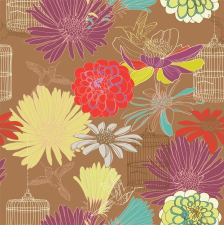 seamless floral pattern for designのイラスト素材