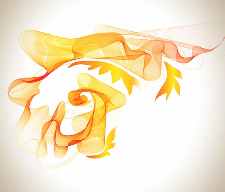 Abstract orange background with wave for designのイラスト素材