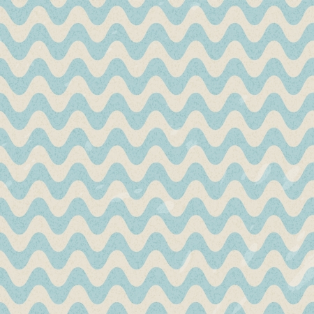 Seamless retro pattern with wavesのイラスト素材