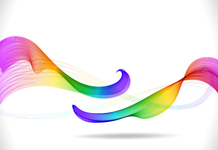 Abstract colorful background with wave, illustrationのイラスト素材