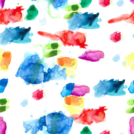 Spray paint watercolor seamless pattern, colorful illustrationのイラスト素材