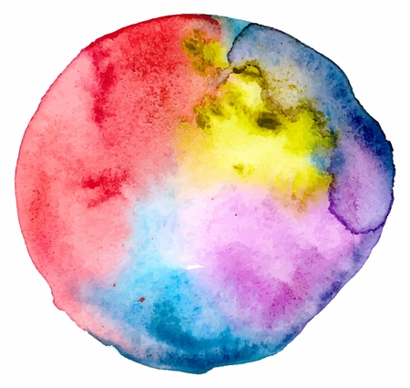 Vector watercolor spot. Watercolor colorful  background. Hand drawing illustration for designのイラスト素材