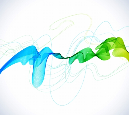 Abstract colorful background with wave, illustrationのイラスト素材