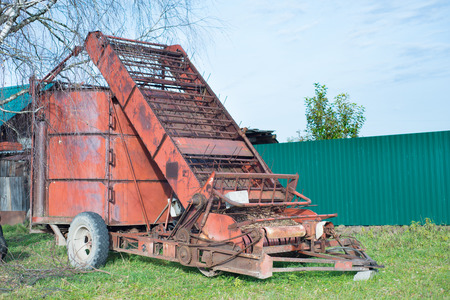 Mechanical hay loader outdoor