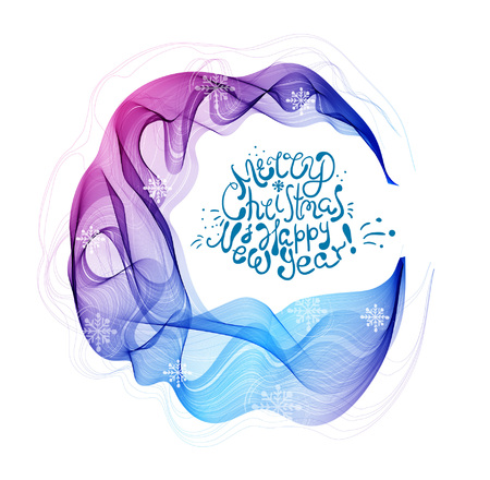 Abstract modern background for Christmas, colorful wavyのイラスト素材