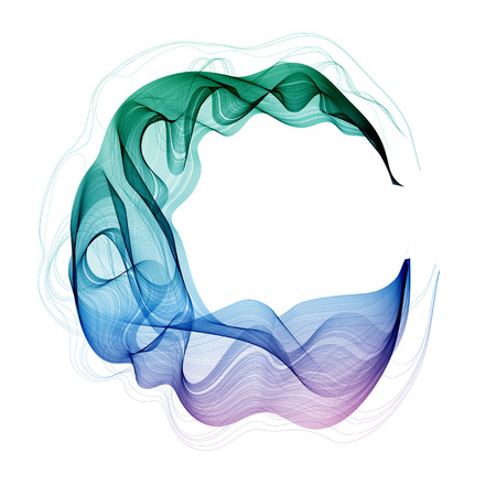 Abstract modern colorful wavy design.のイラスト素材