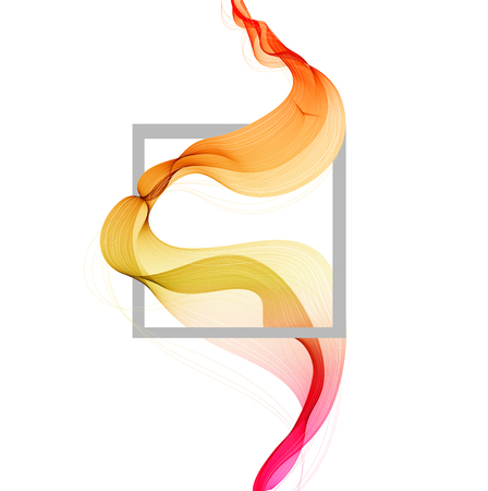 Abstract modern background with colorful digital wave, modern illustration for clean designの写真素材