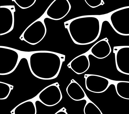 glasses seamless patternのイラスト素材