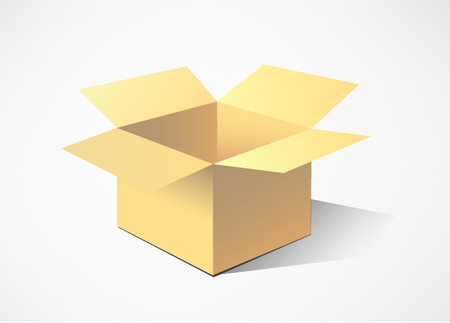 Cardboard boxes. vector illustrationのイラスト素材