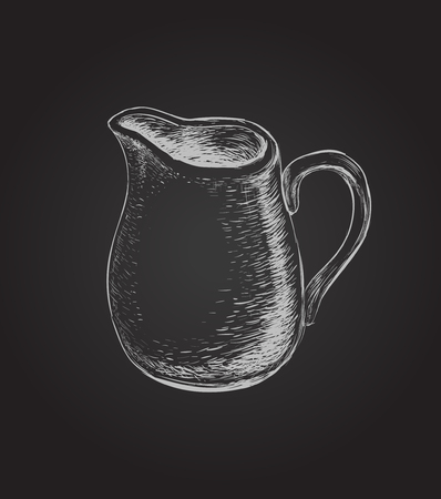 Jug Hand Drawn Vector Illustrationのイラスト素材