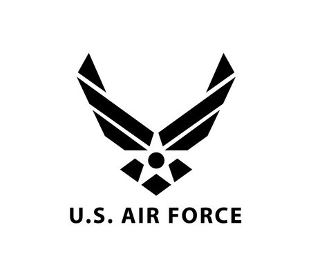 Usa U.S. Air Force Logo Sign Symbolのイラスト素材