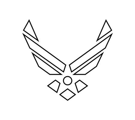 Usa U.S. Air Force Logo Sign Symbolのイラスト素材