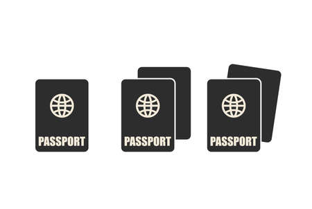 Passport Icon. Vector Logo Template Tourismのイラスト素材
