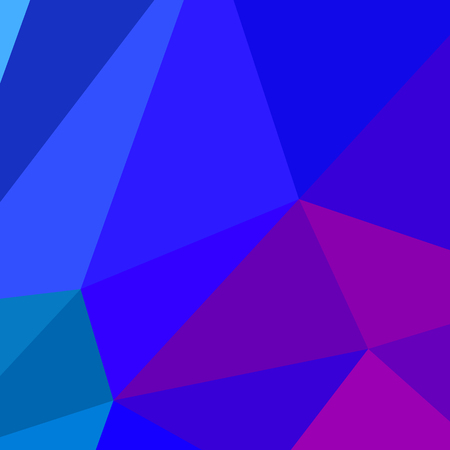 Abstract triangulated background in blue, purple, blue and turquoiseのイラスト素材