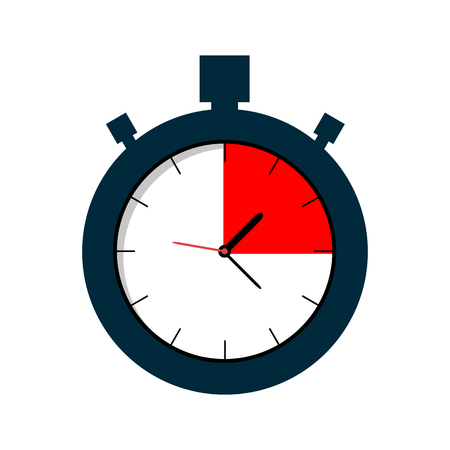 Stopwatch vector icon on white backgroundのイラスト素材