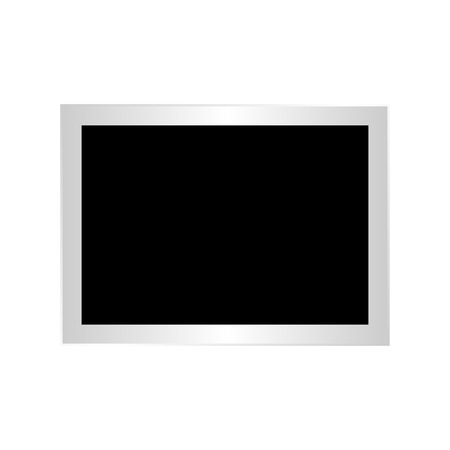 Isolated paper photo frame on a white backgroundのイラスト素材