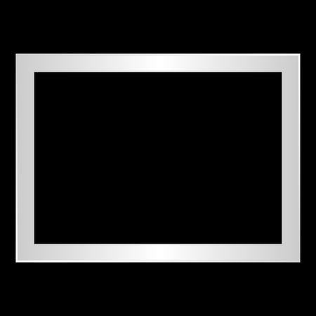 Isolated paper photo frame on a white backgroundのイラスト素材