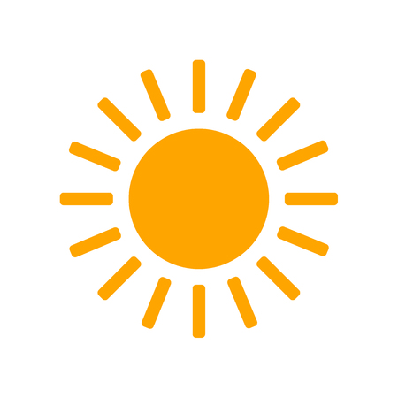 Sun icon. Trendy vector summer symbol for website design, web button, mobile app.のイラスト素材