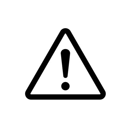 Danger sign vector icon. Attention caution illustration. Business concept sample flat pictogram on white background.のイラスト素材