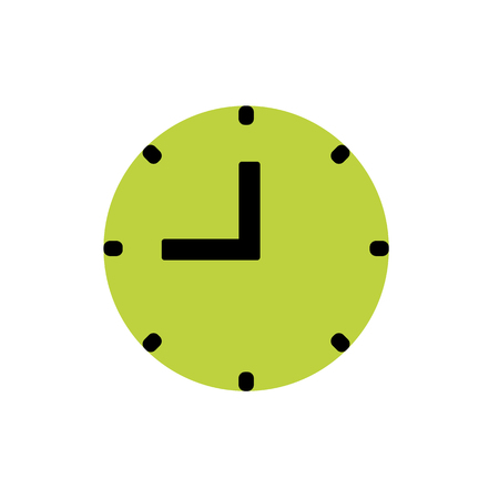 Clock icon in trendy flat style isolated on background. Clock icon page symbol for your web site design Clock icon logo, app, UI. Clock icon Vector illustrationのイラスト素材