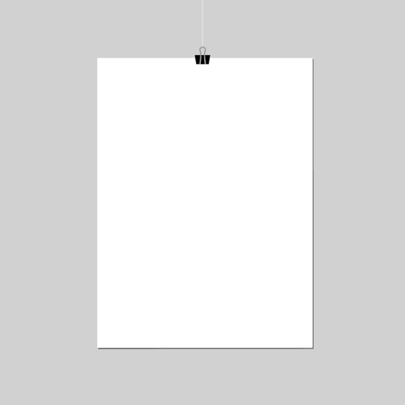 Paper on clamp for your business presentation.の写真素材